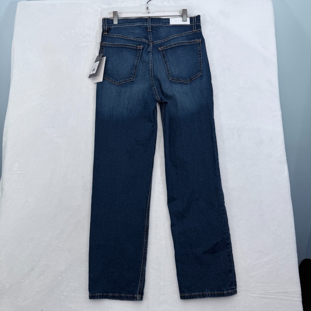 RE/DONE Jeans Womens 27 (28x28) Blue 70s Stove Pipe Straight Leg Whisker - Picture 13 of 13